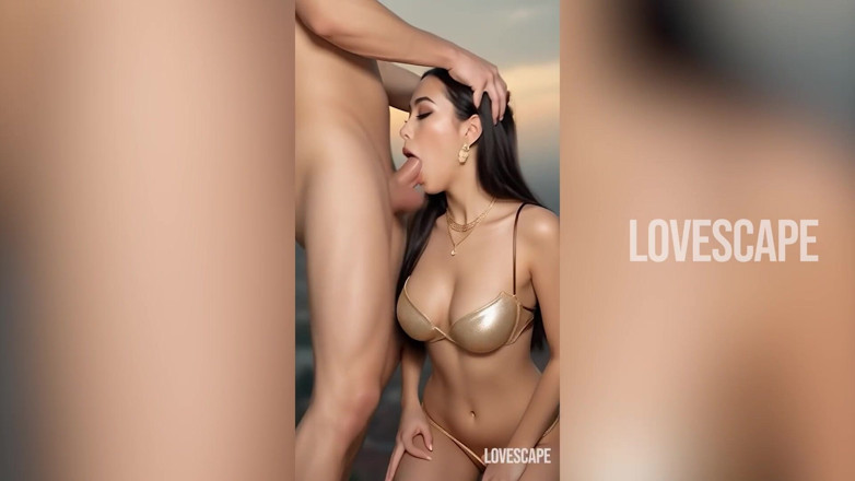 Lovescape: Ninfómana asiática en la azotea - sexo duro y chorreo de...