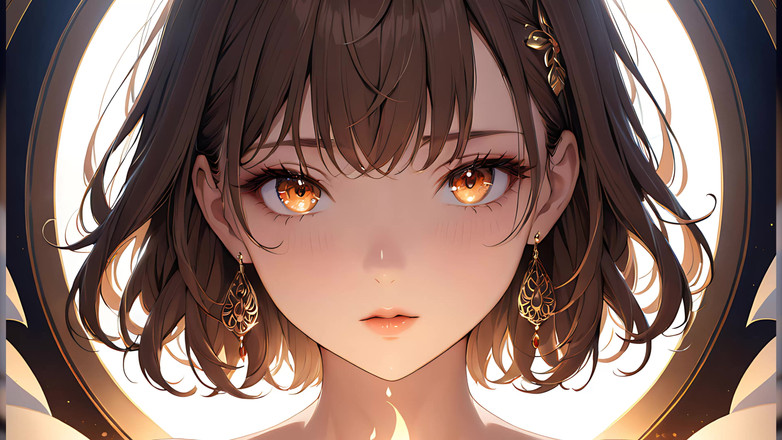 LustRender: Ember Kiss: piękna młoda kobieta oświetlona przez mały płomień