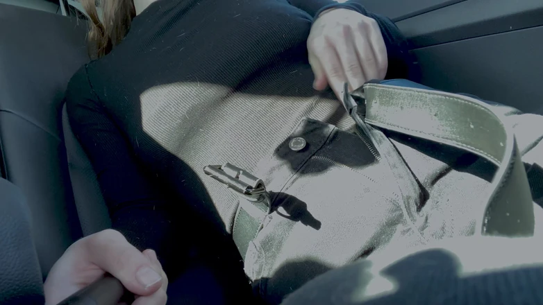 Lady Anna: Masturbating in Uber Taxi Second Time