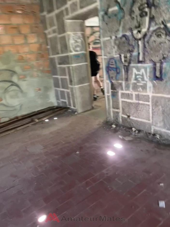 AmateurMates: Amateur Boy Caught Bare Ass in Abandoned Building