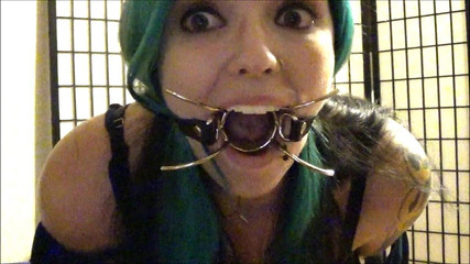 Selfgags classic: Self gagged college girl
