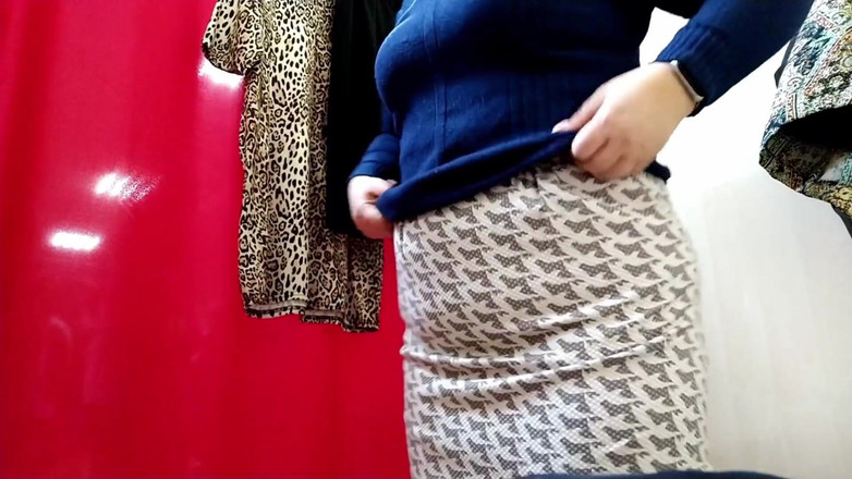 OurFetishLife: Mature MILF Tries on Skirts in the Mall on Her...