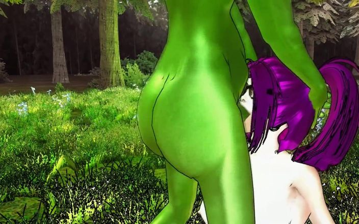 GameslooperSex: Kokoro follada duro por monstruo de ogro duende - animación
