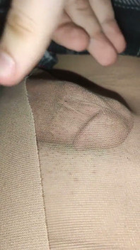 누드 광택 패턴의 팬티 스타킹을 입은 달콤한 거유