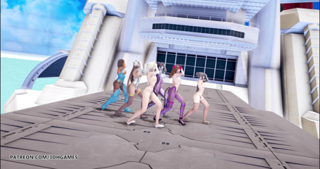 3D-Hentai Games: Red Velvet - striptis rasa merah Dva Mercy Pharah Mei Symmetra...