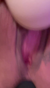 Whore’s Loose Blown Out Cunt with Huge Plug in Her Used Asshole