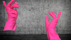 Ari Kajira: Arikajira guanti di gomma rosa invisibile