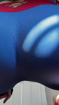 Evil Supergirl's Ass Worship, Blowjob, Pegging, and Facial for Powerless Superman