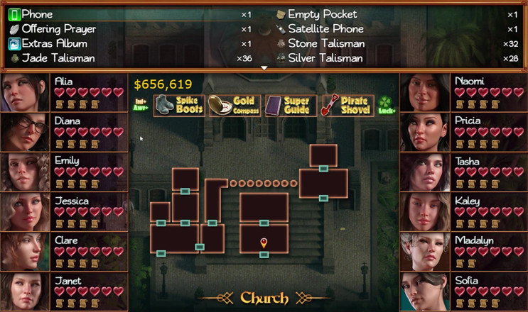 Porny Games: สมบัติของนาเดีย v.94091 - สนุกกับก้นสาวเกาะทั้งสอง (2)