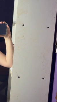 POV: 5 měsíců těhotná, masturbace před zrcadlem, lízání její chlupaté kundičky