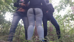 Lesbian-illusion: Drie vreemden in het bos - lesbische illusie