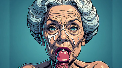 AI Porn: Vintage Cartoon Style Facials