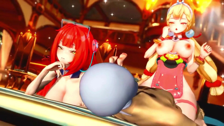 NSFWOtaku: Zenless Zone Zero - FFM Yuzuha and Alice Swap Cock and...