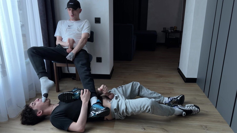 1JackDaniel: Sniffs Socks and Both Cum
