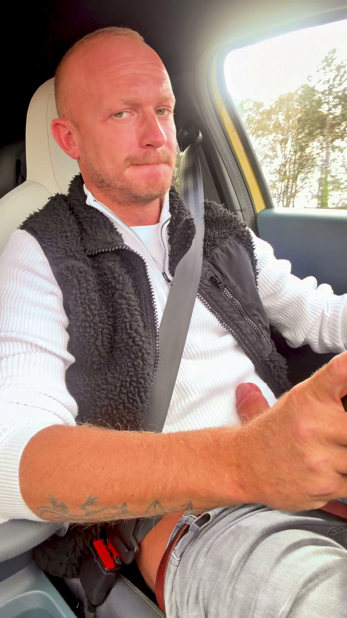 mekcho92000: Hot on the Highway and Jerking in the Public Toilet