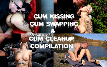 evil-bunny: Bästa sperma kyssar &sperma swapping samlingsvideo, sperma sanering av amatörpar #5