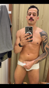 Jerking off in Fitting Room