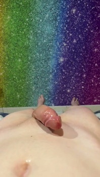 Long Edging Session Ended with Huge Teen Cumshot