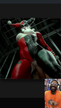 Big Breast Harley Quinn Gets Her Tight Bald Pussy Fucked in Gotham