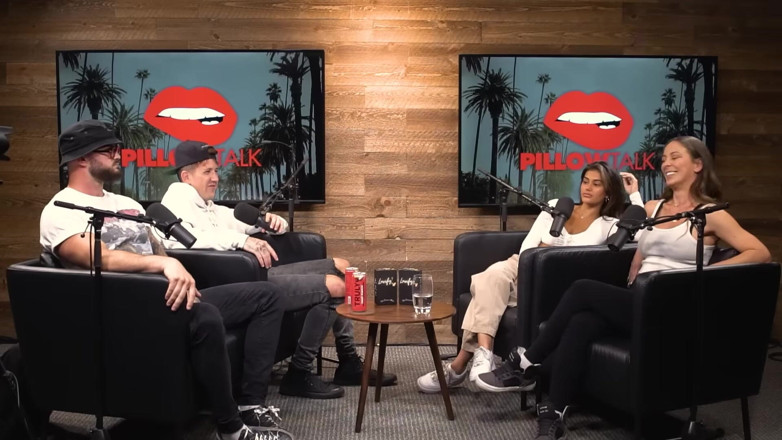 Pillow Talk: Cherie Deville Hooks up with Sara Rose in Podcast Studio