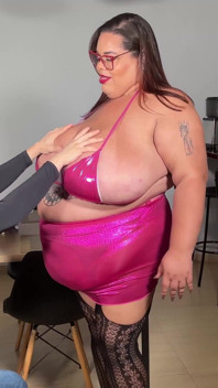 Angel BBW Catches Her Lodger Watching Porn