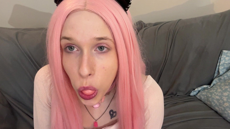 EmoDream1998: Bratty Bubblegum Slut Blowing Bubbles