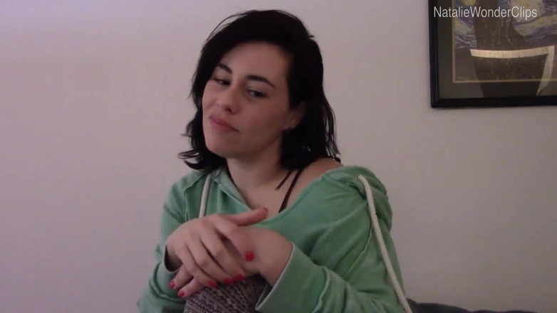 Natalie Wonder: Stepsister practices her cock sucking skills on stepbrother's dick