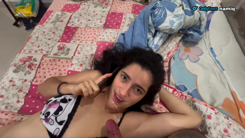 Roxxan: Stepdad Fucks His Stepdaughter While She's on Video Call with...