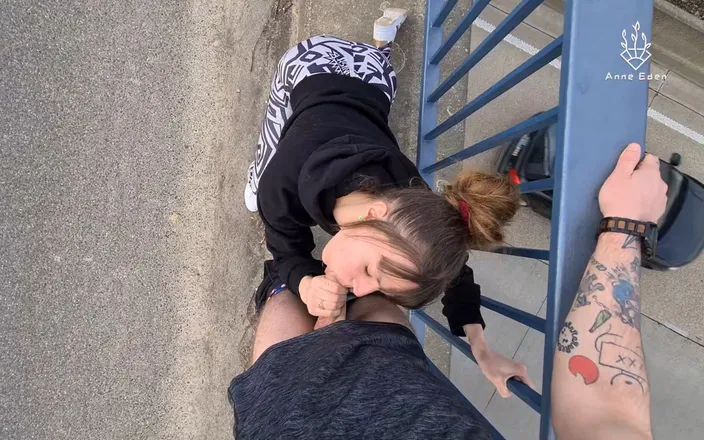 Anne Eden: Blowjob Over the Highway!!