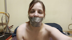Elena917: Talking with Sock and Duct Tape Gag