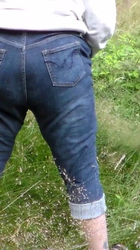 Jen Is Peeing on a Field