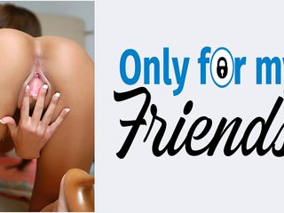 Only for my Friends: Перше порно Повії Емі Рід з гладкою пиздою брюнетки, яка хоче насолоджуватися секс-іграшками