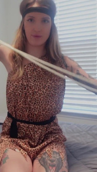 Sutton's Primal Cavegirl Self Bondage Fantasy 4K POV Restraint Thrills Awaits!