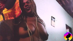 Stefane Teixeira: Africká milfka v ranní masturbaci