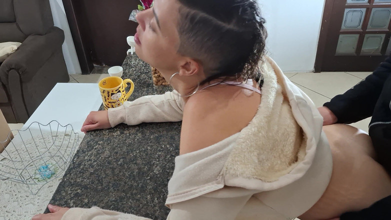 Gabi SweetCouplesStories: A Stepdaughter Is Surprised While Having Breakfast.