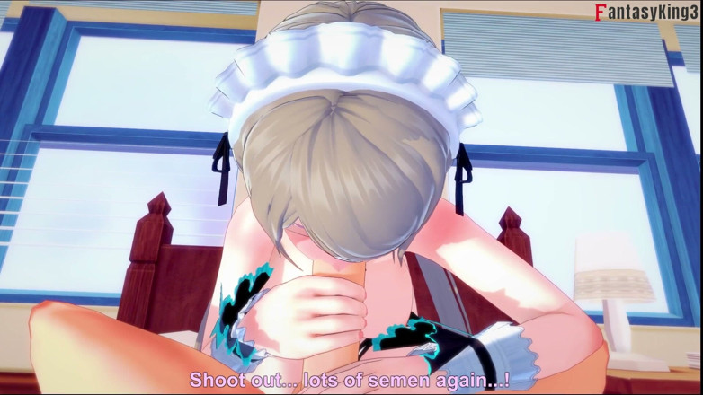 Fantasy king: Rita rossweisse sexy zimmermädchen wird gefickt - Honkai Impact