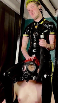 Gas Mask Submissive Training