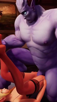 Elf seksi dapat batang biru besar | Warcraft Parody
