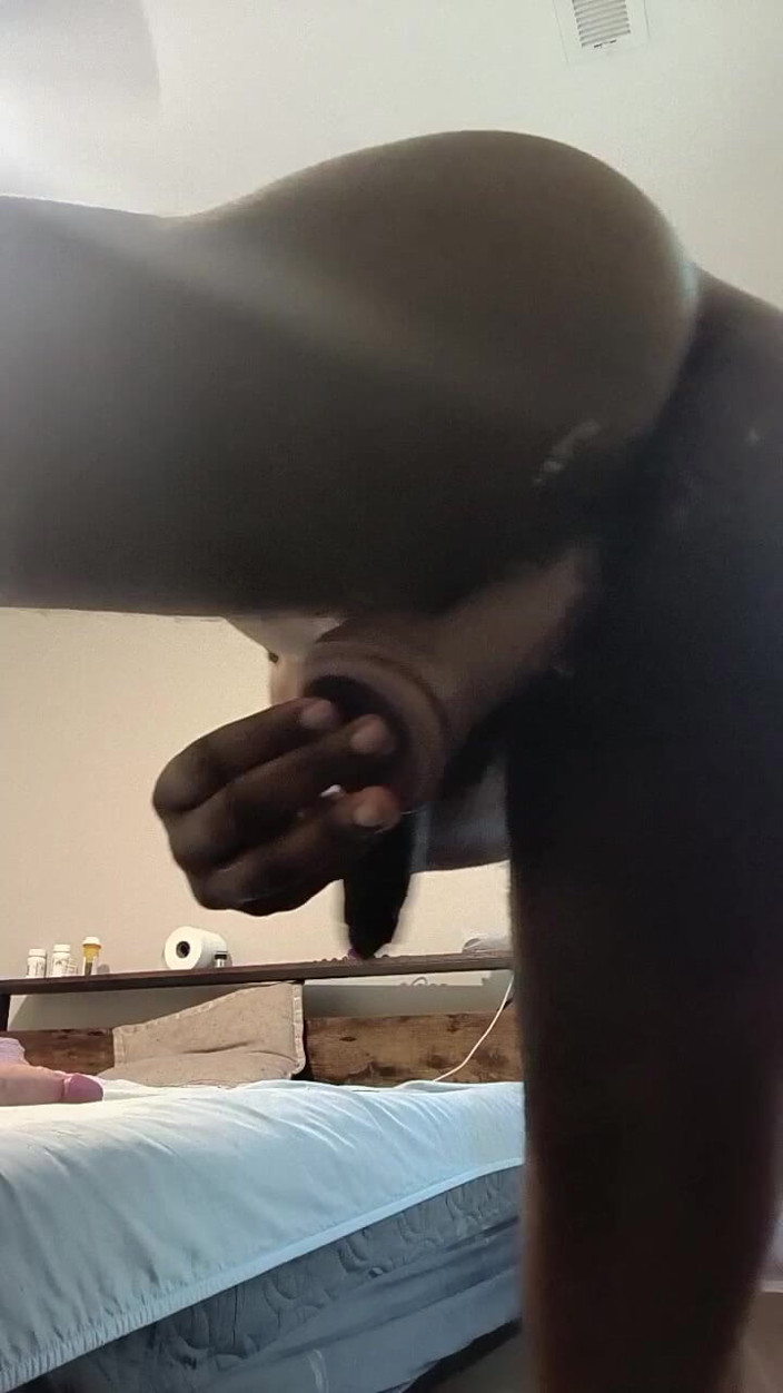 DaBlackFemboy: Femboy BBC Dildo Hands Free Cumming and Creamy Orgasms