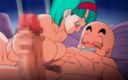 Cumming Gaming: Bulma Adventure 3 - galerij show [Dragon Ball Hentai spel parodie] ep.1 aftrekken...