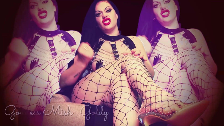 Goddess Misha Goldy: 男脚的奴隶！迷人的思想操逼！垃圾到阿尔法脚！