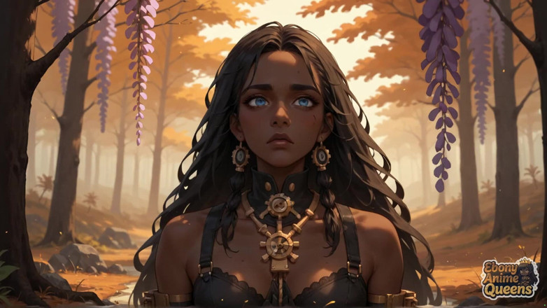 Ebony Anime Queens: Ebony Queen's Forest Lízání nejžhavější podzimní kočky! XXX, Sex, Poprvé,...
