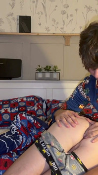Twink Couple Fuck in Bed, Then Solo Cumshots