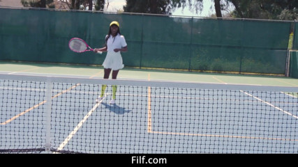 FILF - Father I'd Like To Fuck: Tennis ebony Anna Foxxx takes anal lessons from coach