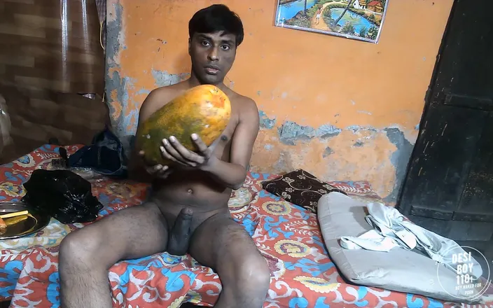 Desiboy110Ankit: Boy Fuck Papaya Boy Masturbation and Papaya Fuck New Porn
