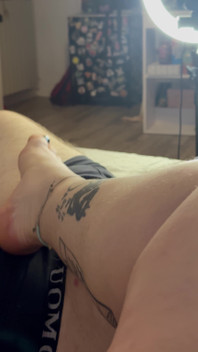 He Loves My Little Feet When I Massage His Dick
