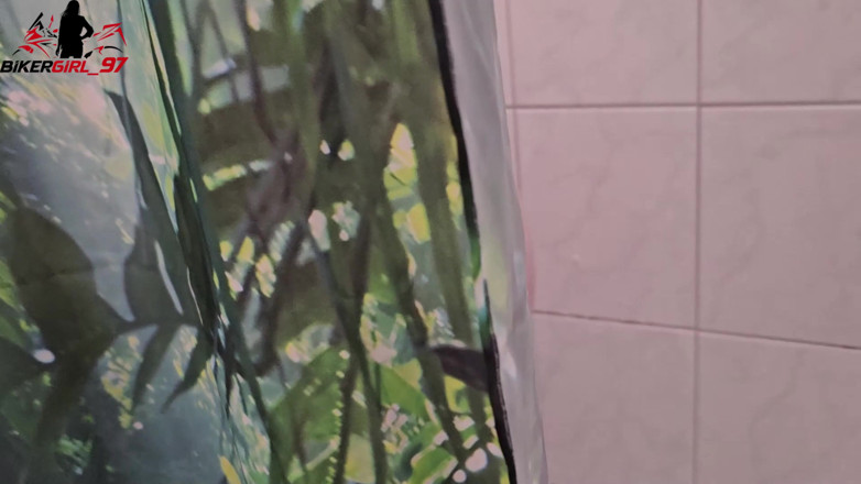 Bikergirl_97: Roommate Films Me Taking a Shower and Jerks off