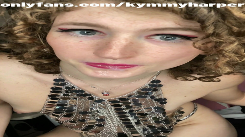 Kymmy Harper: Instruksi mengisap kontol &amp; mani muncrat w gadis trans