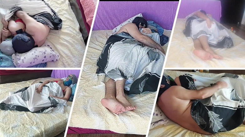 Mirsur: 一对热辣情侣的性感按摩，身上有精油。和一对素人情侣在卧室里的前戏。