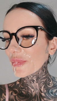 A Huge Cum Facial After Filming Porn